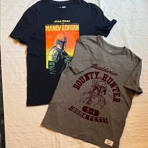 GAP Star Wars The Mandalorian Graphic Tee Set - Navy & Gray